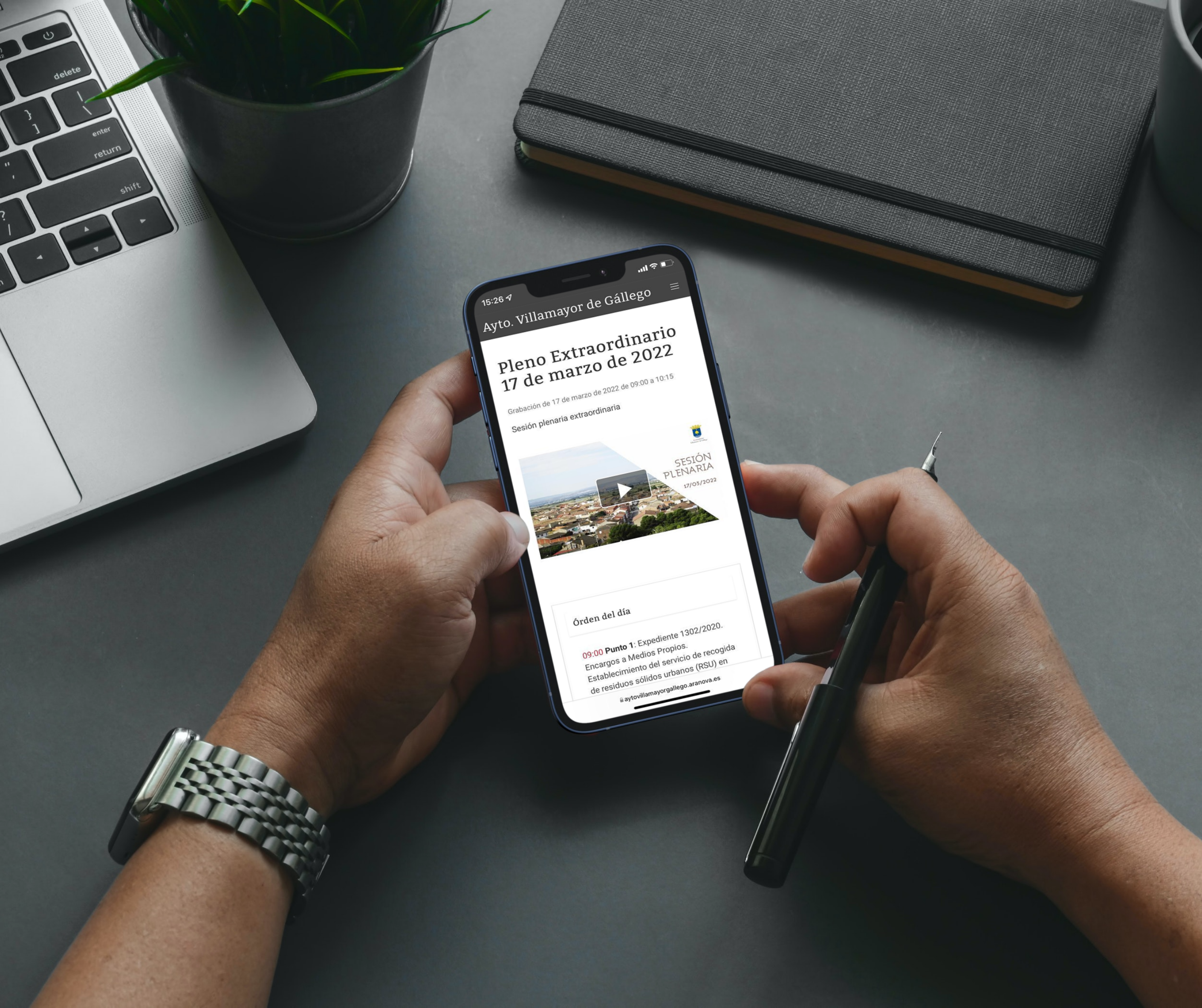 Pleno en streaming y Acta Digital del Ayto. Villamayor de Gállego