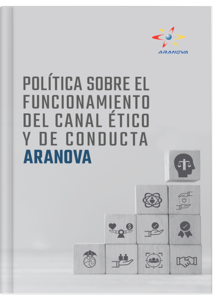 Carátula Política sobre el funcionamiento del canal ético y de Conducta de ARANOVA